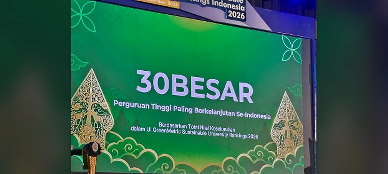 Universitas Terbuka Masuk 203 Besar Dunia dalam UI GreenMetric 2026, Tegaskan Kiprah sebagai #1 PTJJ Global